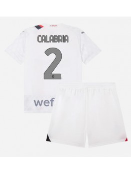 AC Milan Davide Calabria #2 Dječji Gostujuci Dres kompleti 2023-24 Kratak Rukavima (+ kratke hlače)